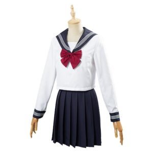Jk High School Uniform Class Uniform Students Clothing Summer Navy Sailor Suit Cosplay Top Skirt Outfit