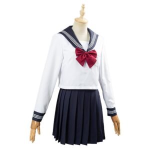 Jk High School Uniform Class Uniform Students Clothing Summer Navy Sailor Suit Cosplay Top Skirt Outfit
