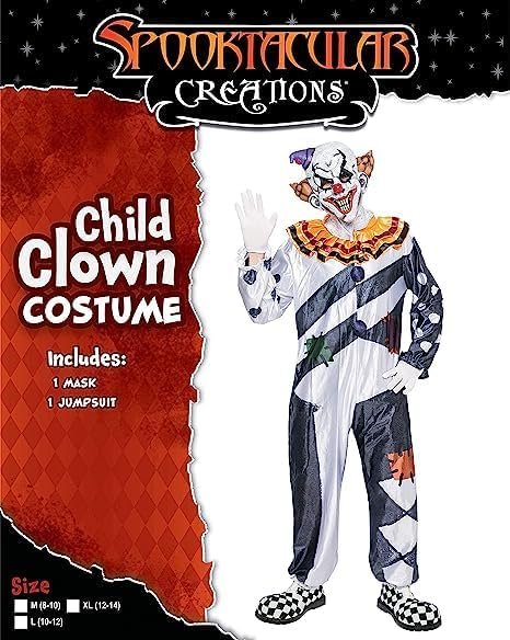 Spooktacular Creations Scary Clown Costume for Kids, Halloween Costume for Boys, Clown Halloween Outfit Set - Image 3