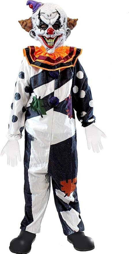 Spooktacular Creations Scary Clown Costume for Kids, Halloween Costume for Boys, Clown Halloween Outfit Set - Image 2