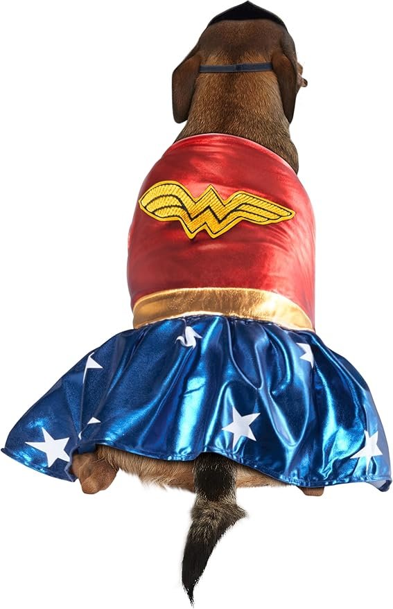 DC Comics: Wonder Woman Pet Costume for For Dogs or Cats by Rubies, Medium - Image 5