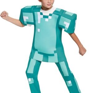 Kids Minecraft Armor Deluxe Halloween Costume