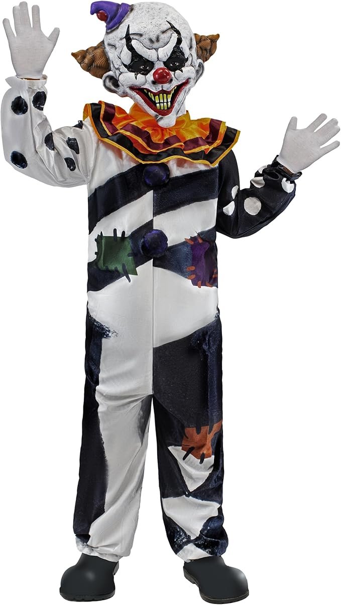 Spooktacular Creations Scary Clown Costume for Kids, Halloween Costume for Boys, Clown Halloween Outfit Set