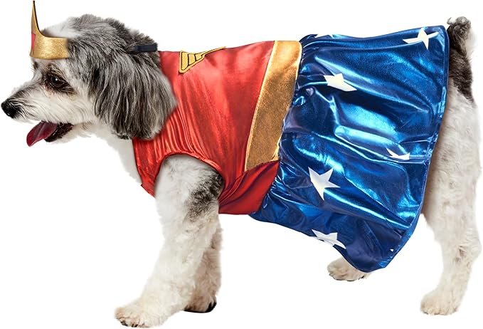 DC Comics: Wonder Woman Pet Costume for For Dogs or Cats by Rubies, Medium - Image 3