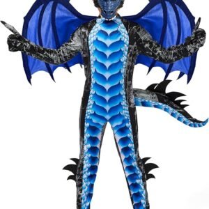Spooktacular Creations Halloween Kid Dragon Costume, Boys Dragon Wings, Tail and Mask Set for Halloween Dress Up