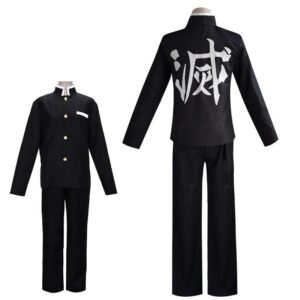 Kimetsu No Yaiba Genya Shinazugawa Cosplay Costume Halloween Suit